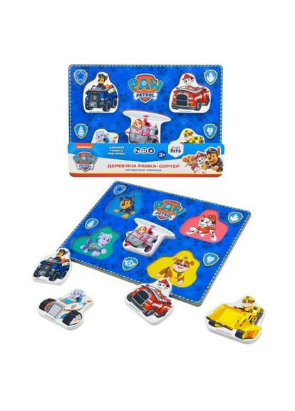 Деревянная игрушка "Щенячий патруль", пазлы-вкладыши Kids Hits (372823124)