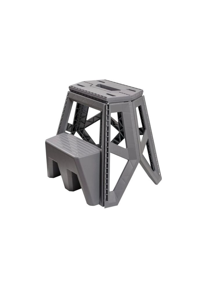 Табурет складаний зі сходинкою сірий () Ozgen Plastik 325 (369656427)