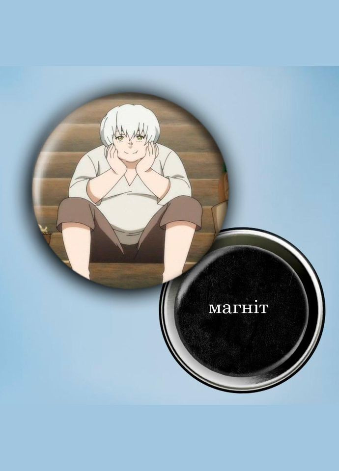 Фотомагнит (магнит на холодильник) Аниме Тоби, бессмпертный #0003 56 мм черный No Brand (309158865)