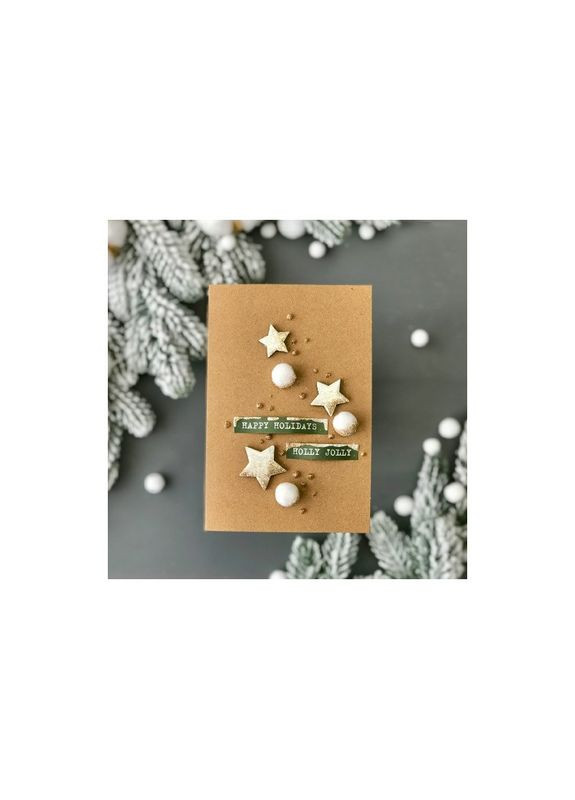 Набор для создания Рождественских открыток "Sweet Christmas" FDGCK-041, 5 шт Fabrika Decoru (370218582)