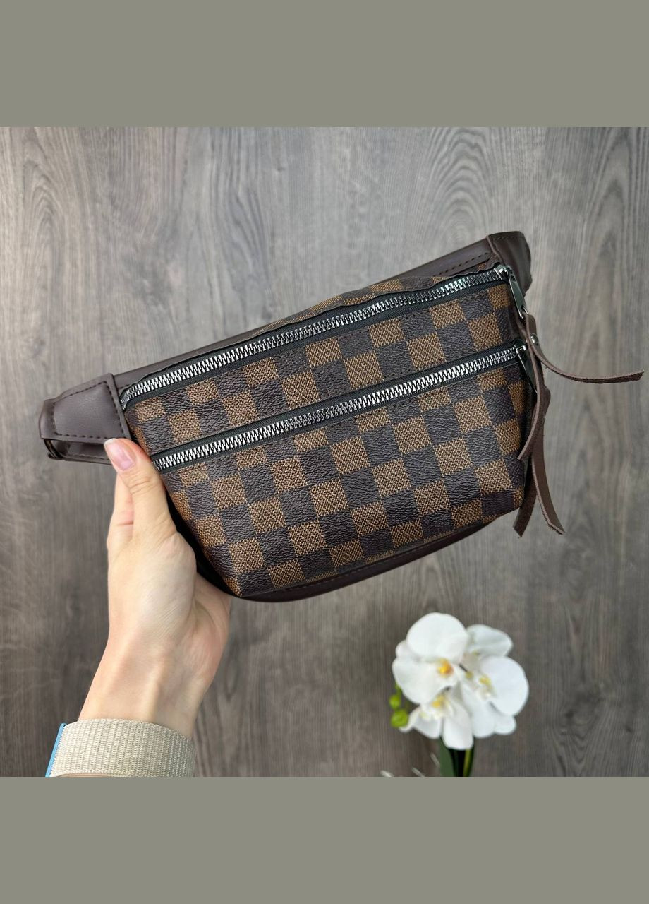 Женская сумка бананка Клетка (1304ДКкл) No Brand сумка-бананка (341085613)