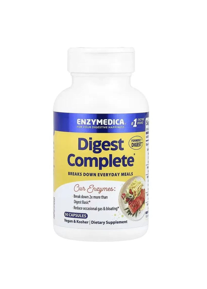 Ферменты для пищеварения Digest, 90 капсул Enzymedica (361119076)