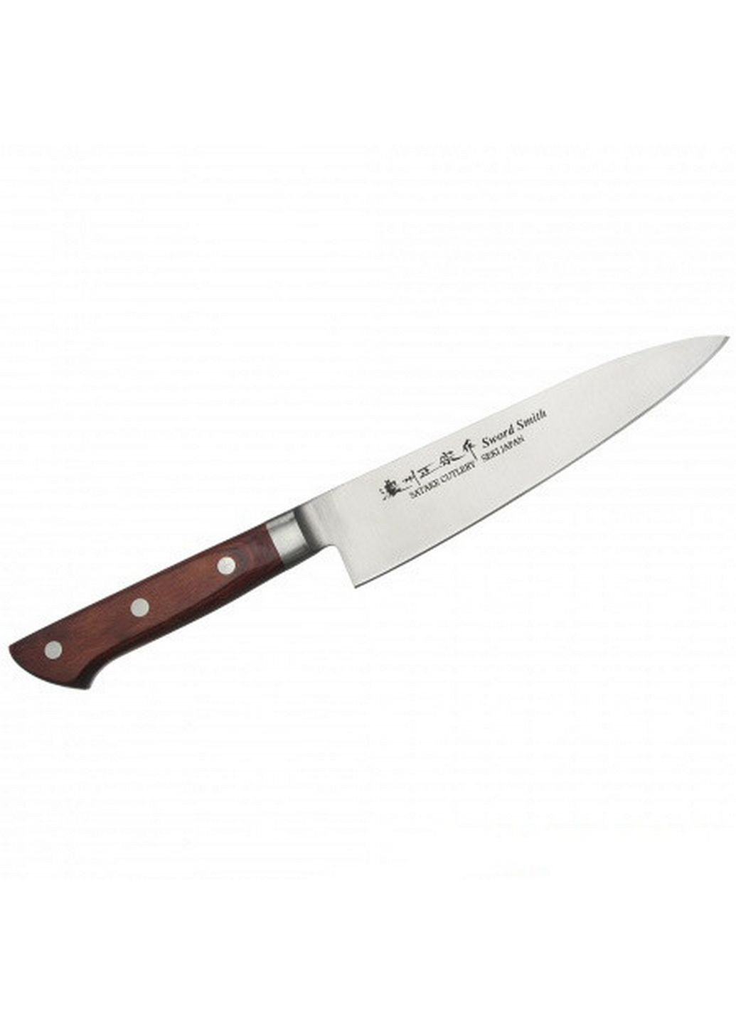 Японский поварской нож 18 см Satake коричневые,