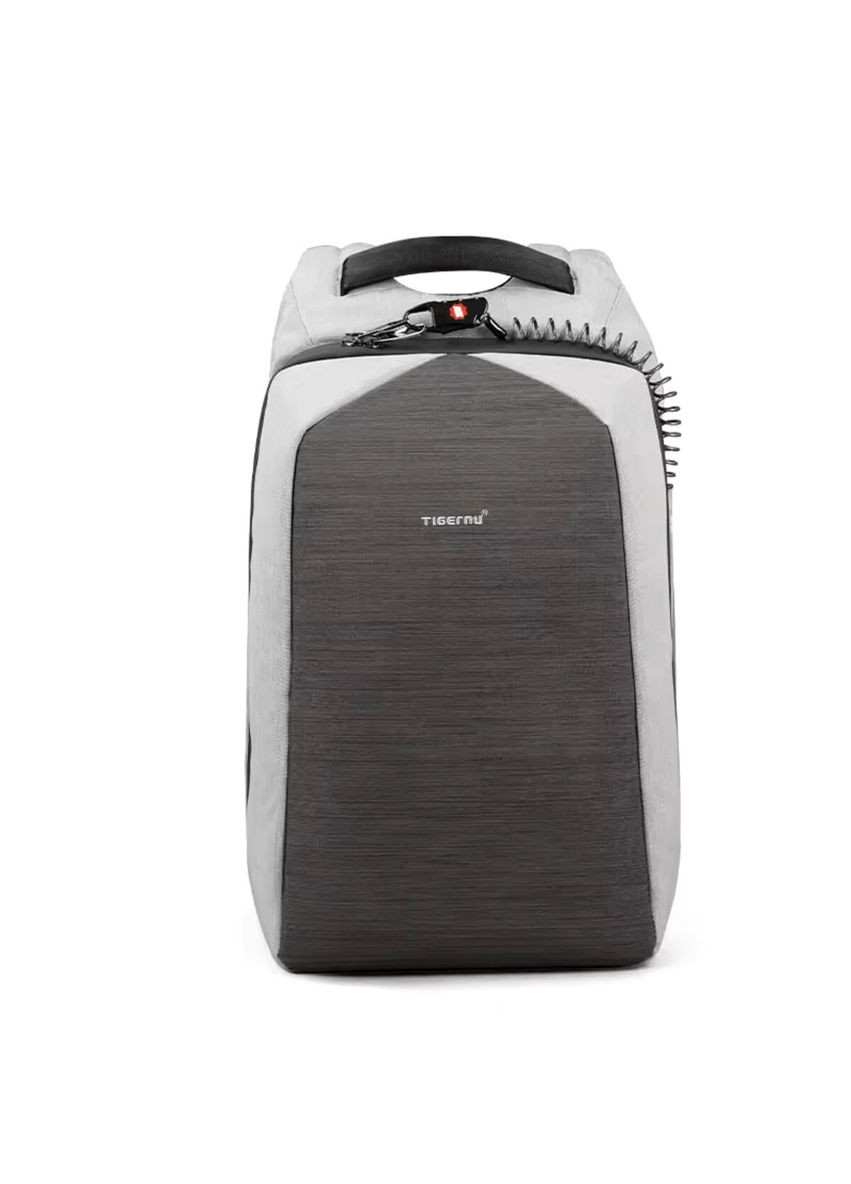 Рюкзак для путешествий мужской с отделом для ноутбука с кодовым замком T-B3361 15.6 дюймов Grey Tigernu (301871642)