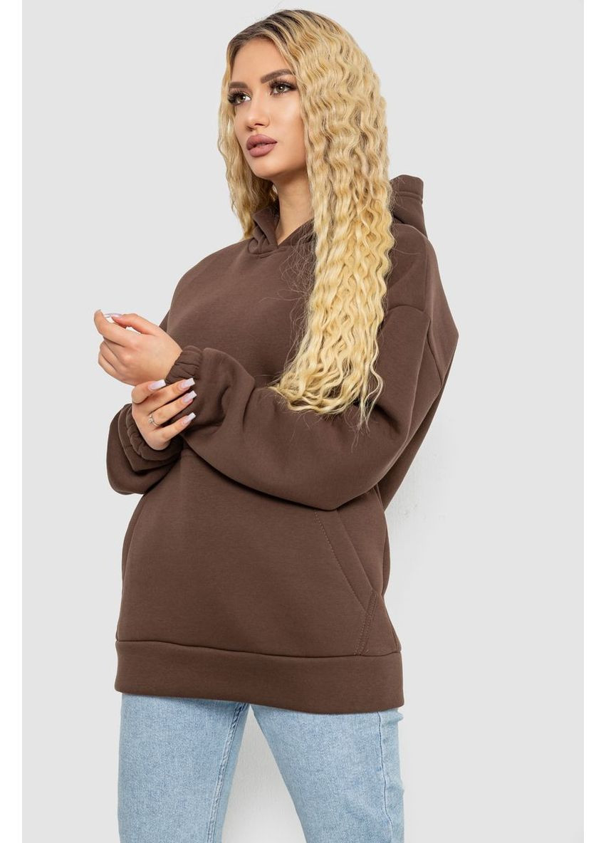 Худи женские трехнитка на флисе размер L-XL хаки Ager (361353903)