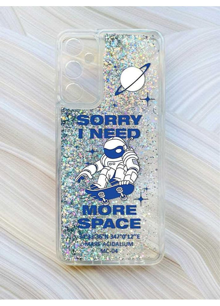 Чехол с плавающими блестками на Samsung Galaxy M34 5G:: Космонавт на скейте (принт 248) CASE CONTROL (360699589)