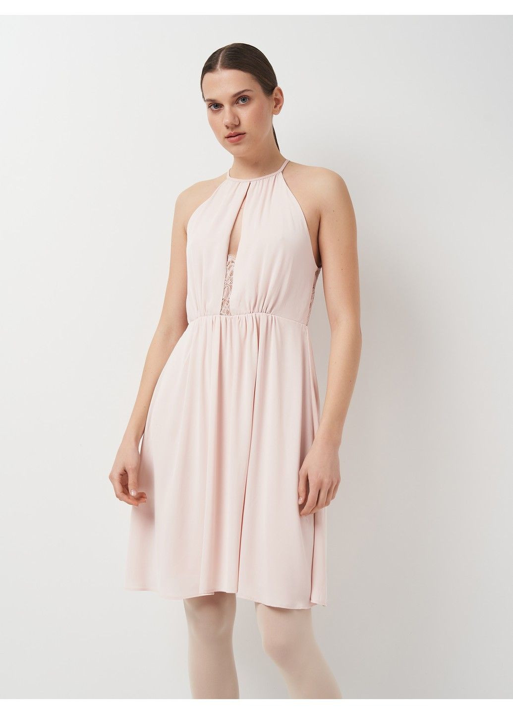 Рожева кежуал сукня H&M однотонна