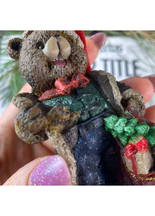 Восковая свеча - Рождественский Мишка 5Candles (367926065)