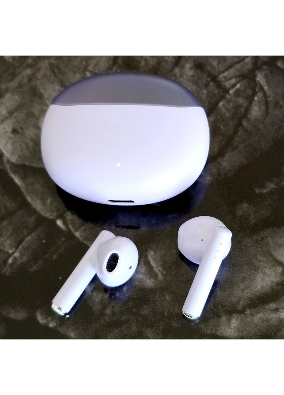 Жіночі бездротові навушники EW38 котик 300 мА·год 4 години Purple Hoco (353497620)