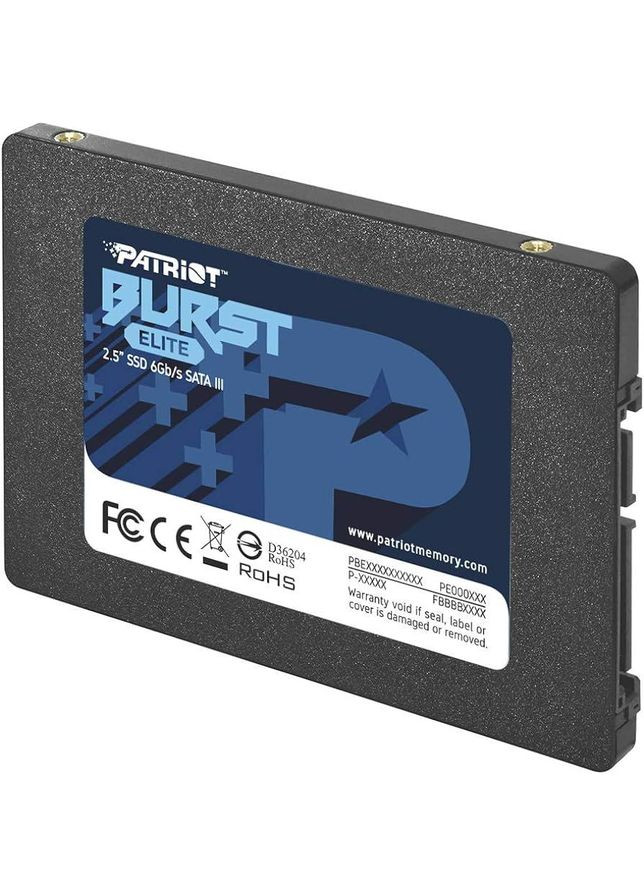 Диск SSD — сендвіч накопичувач Burst Elite 1.92 TB 2.5" Patriot (282001357)