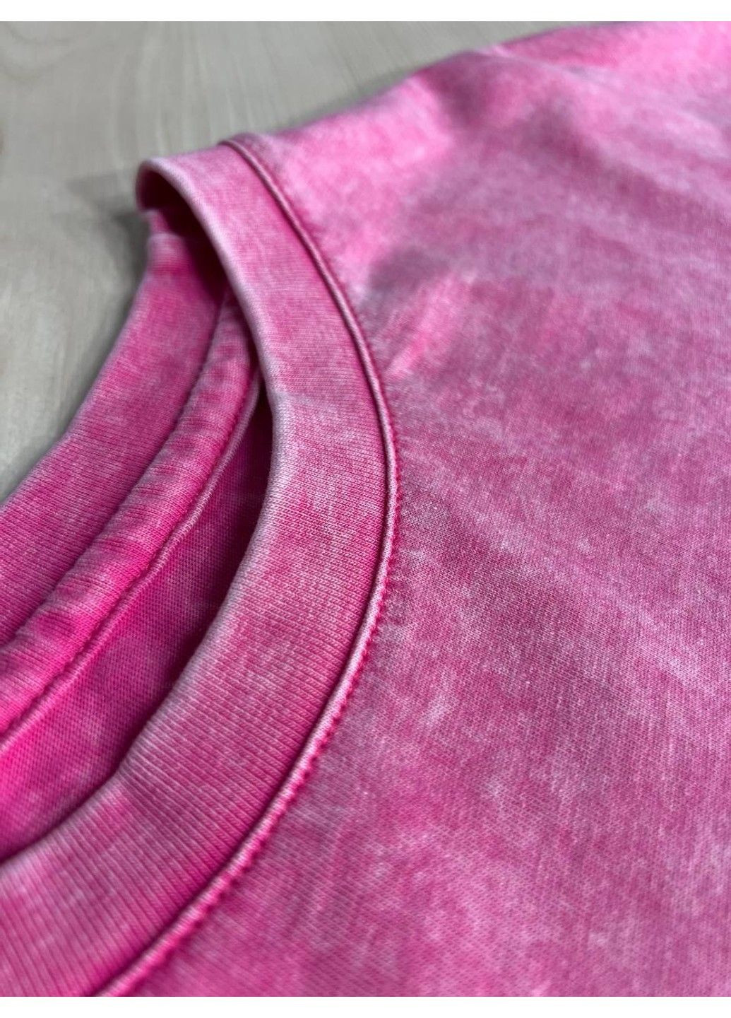 Футболка жіноча A-N 26028 тай-дай оверсайз з вишивкою No Brand - (331333824)