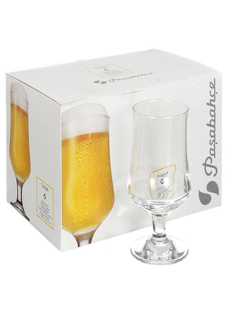 Набор бокалов для пива Tulipe 385 мл 6 шт (44169) Pasabahce (342375474)