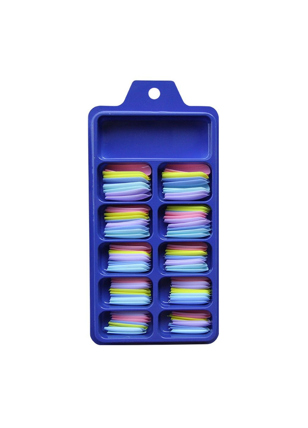 Накладные ногти балерина длинные однотонные BLC038 Разноцветный 100 шт (A9739) Nails (308864022)