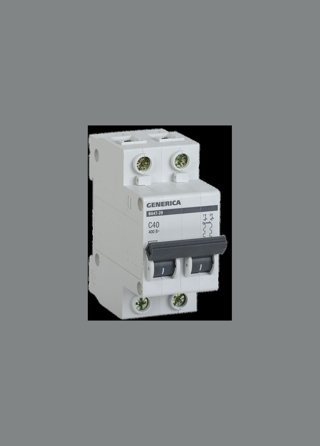 Автоматический выключатель 2Р 40А 4,5кА "С" [MVA25-2-040-C] ВА47-29 UEC (337152671)