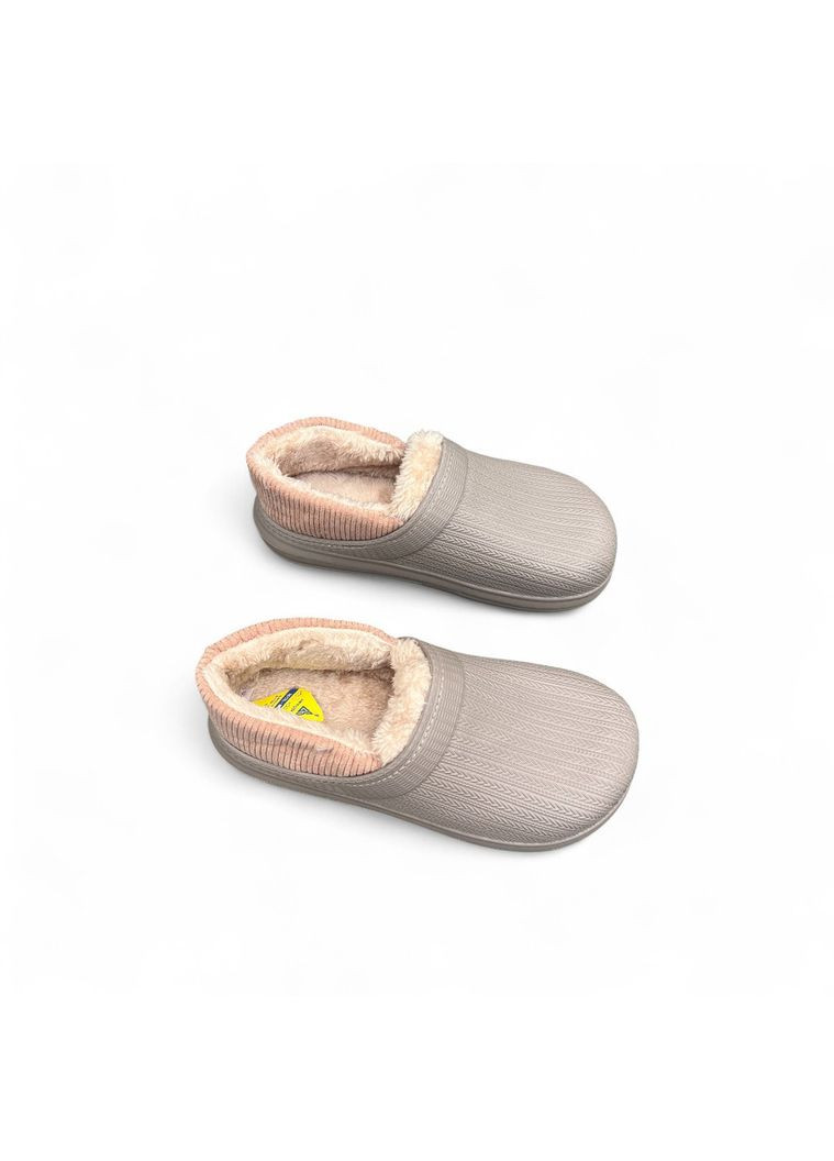 Теплі калоші сабо без задника з піни ЕВА Тауп Gipanis (372657455)