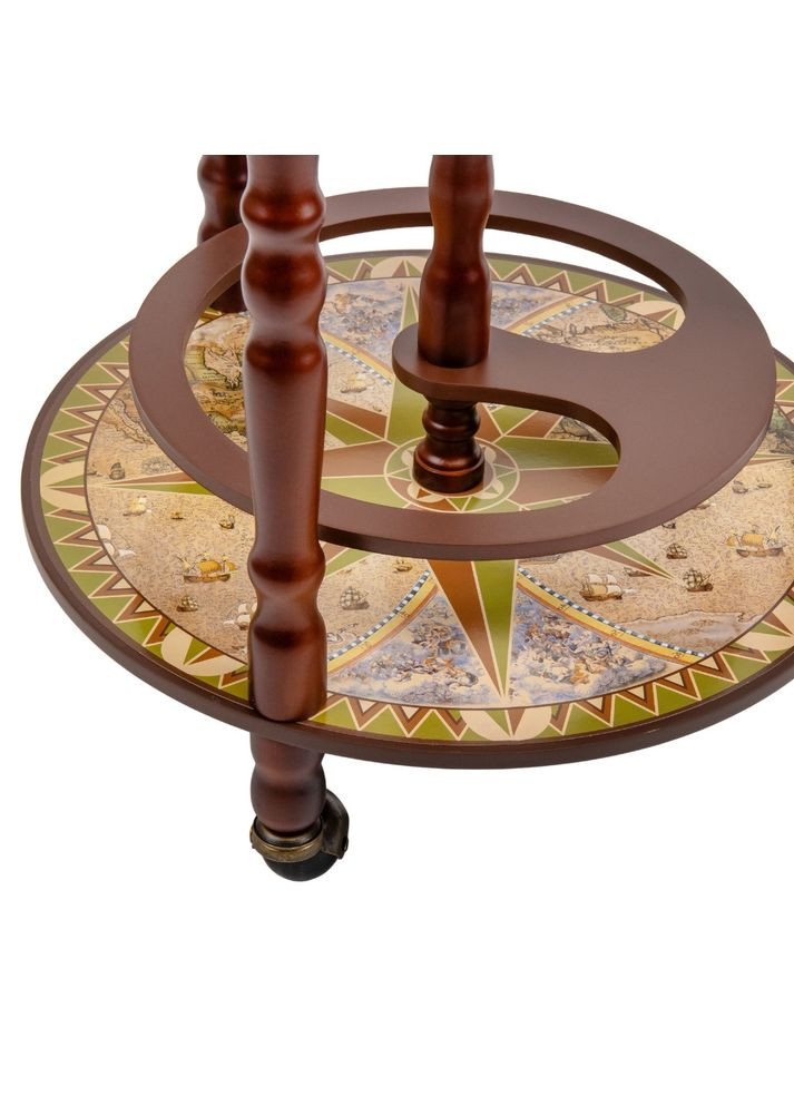 Глобус бар для напитков из дерева 33х33х88 см 10504-020 Lefard (346534330)