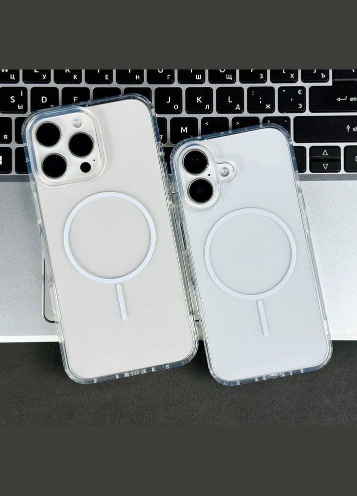 Прозрачный чехол NEW Clear Case with MagSafe для iPhone 14 White No Brand (333654237)