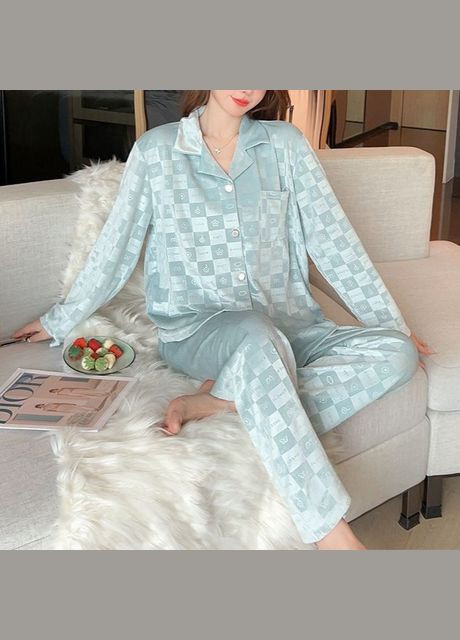 Світло-бірюзова піжама світло-бірюзова No Brand