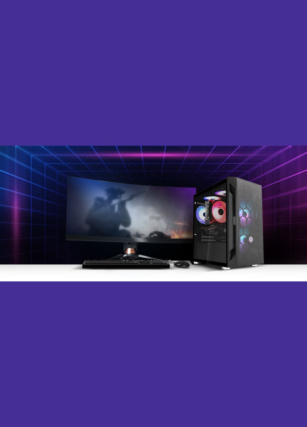 Корпус FARA FAH1MB-PRO, без БЖ, 1xUSB3.0, 2xUSB2.0, 3x120mm ARGB fan, TG Side Panel, mATX, Black Silver Stone (314981893)