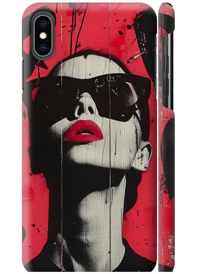 3D пластиковый глянцевый чехол 'XO_Love v1' для Endorphone Apple iPhone XS Max (285710307)