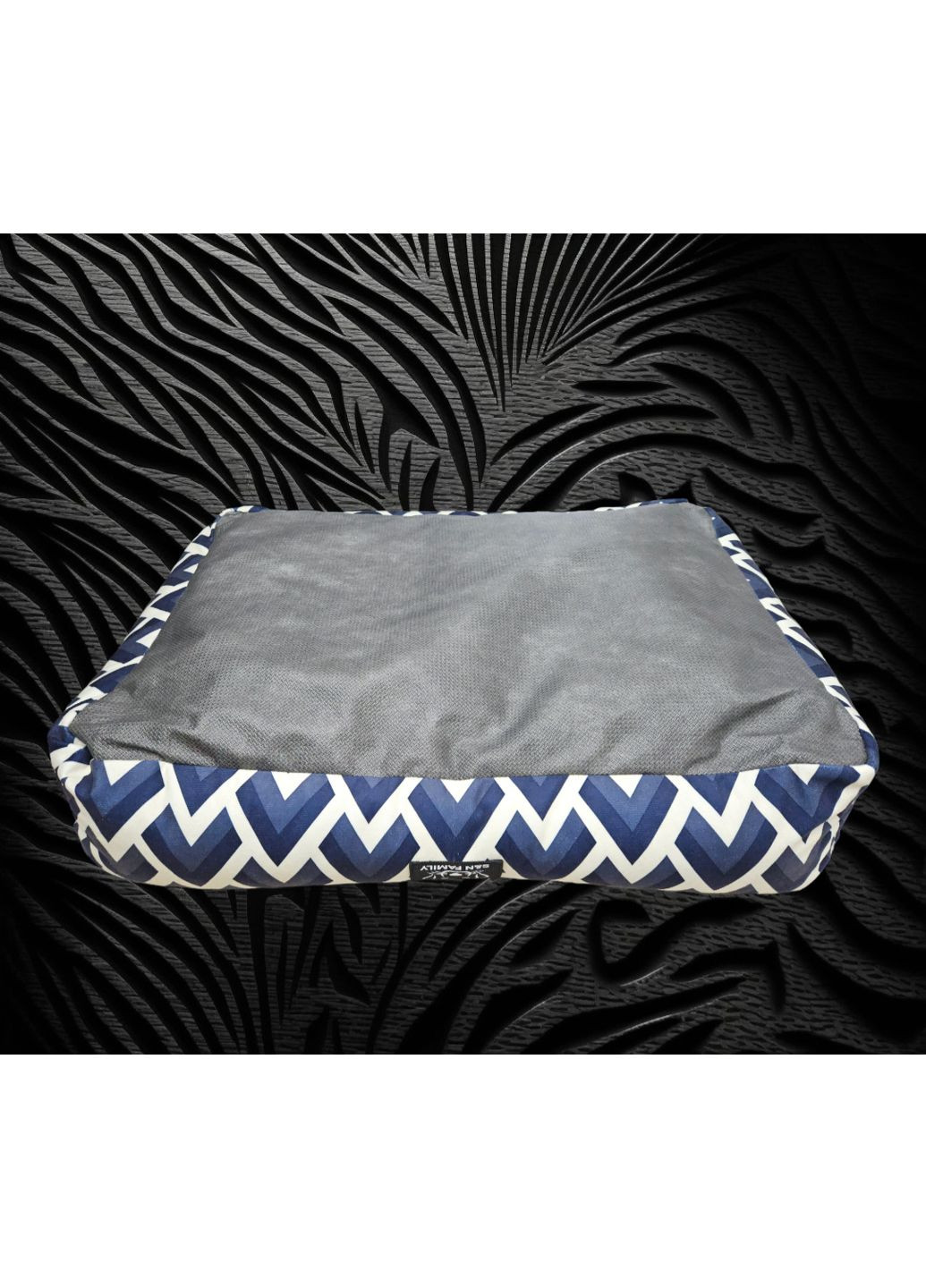 Лежанка 125х90х20см из текстиля для больших собак "Ethnos Blue" (Синий) S&N Family (361204443)