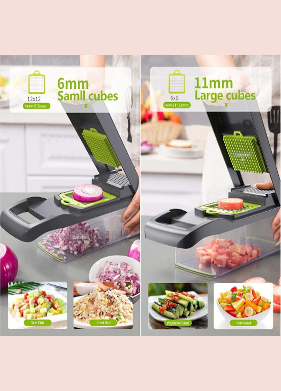 Овощерезка с овощечисткой ручная овощерезка для нарезки, нарезки и терки – 8 шт. No Brand (301854167)