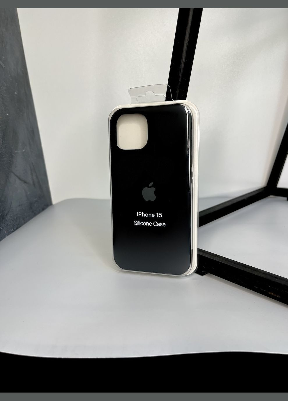 Чохол на iPhone 15 відкрита камера, закритий низ silicone case на apple айфон Brand iphone15 (294092134)