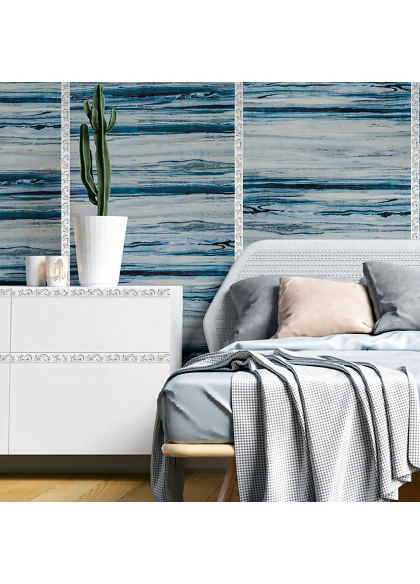 Молдинг Белый с серебром SW-00002679 Sticker Wall (354657419)