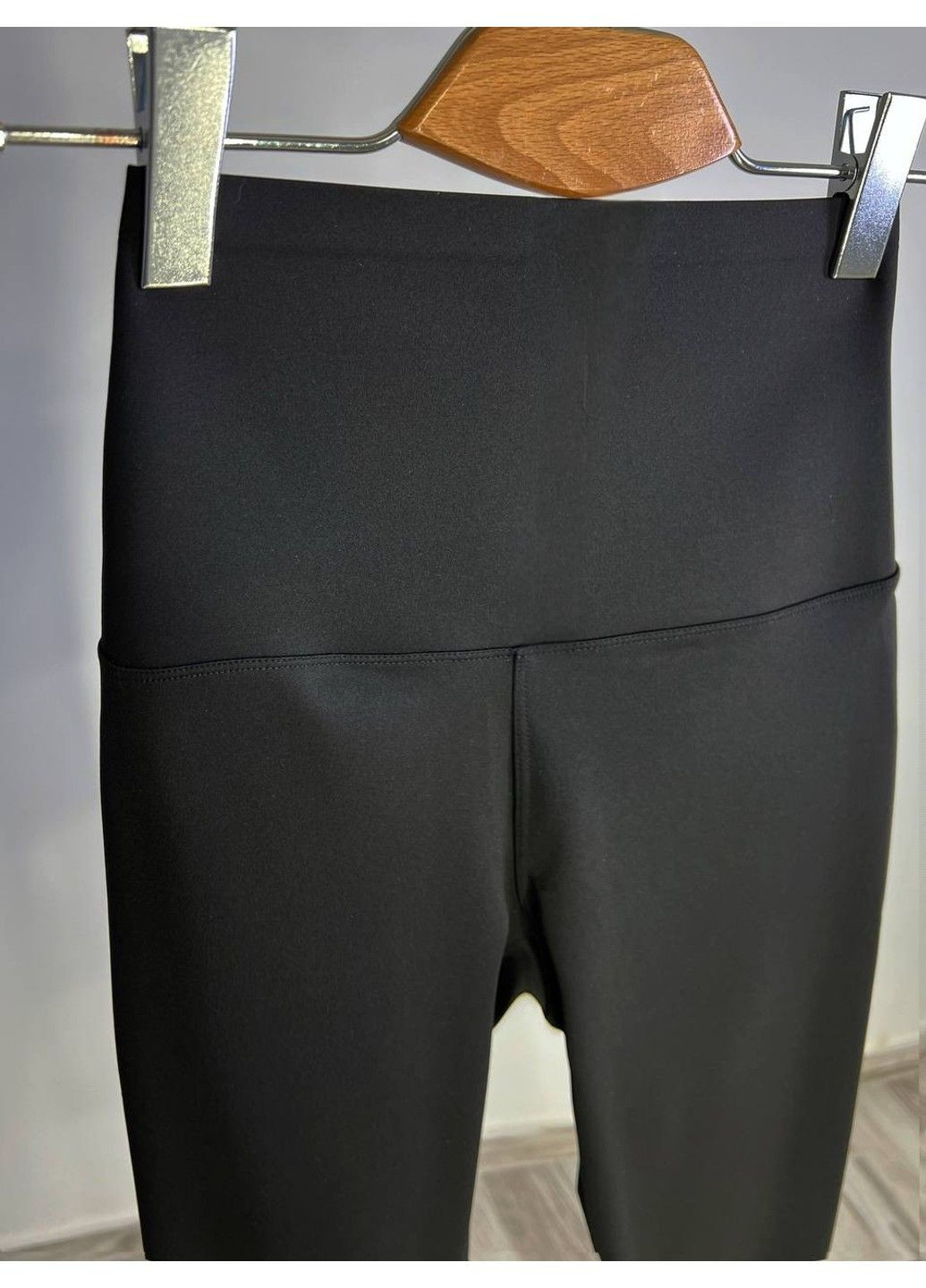 Черные демисезонные лосины женские you are peri 1929 широкий пояс утяжка пуш ап черные No Brand