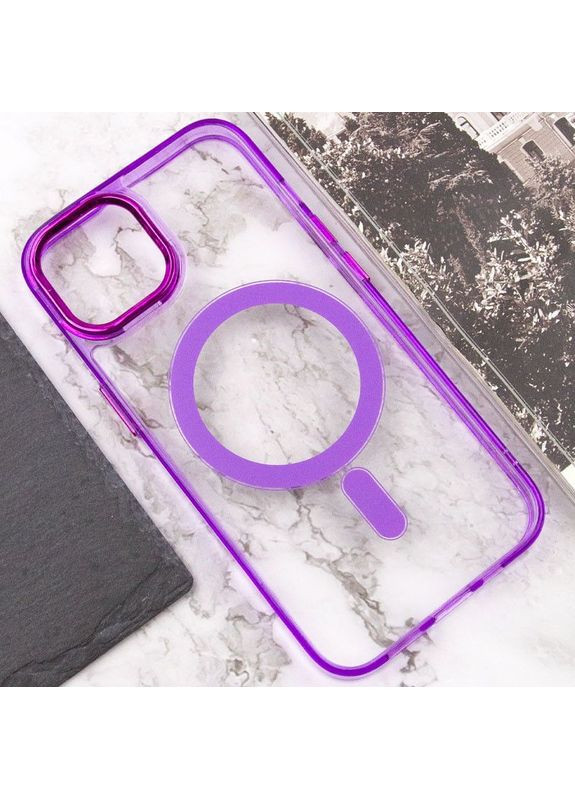 Чохол TPU Iris з MagSafe для Apple iPhone 14 (6.1") Фіолетовий Epik (372972841)