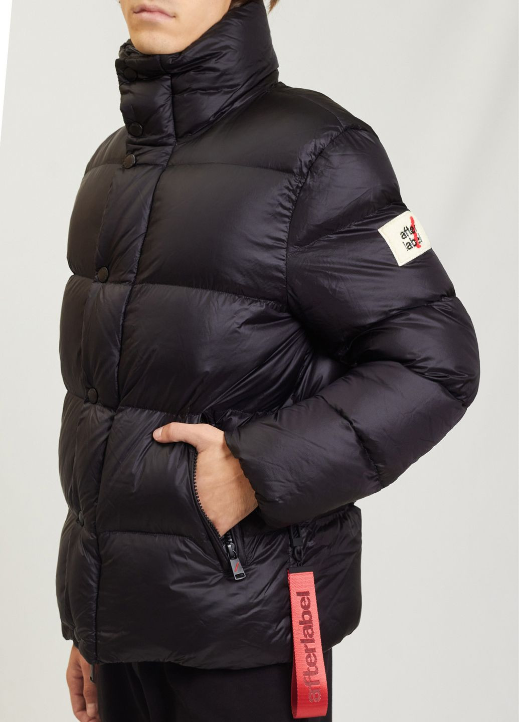 Чорний зимній Пуховик AFTER LABEL