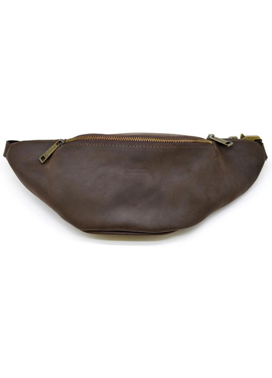 Сумка на пояс через плече жіноча з натуральної шкіри середня Коричневий 35144 TARWA (335008028)