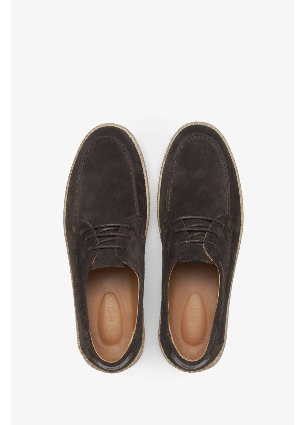 Коричневые туфли, цвет коричневый Estro