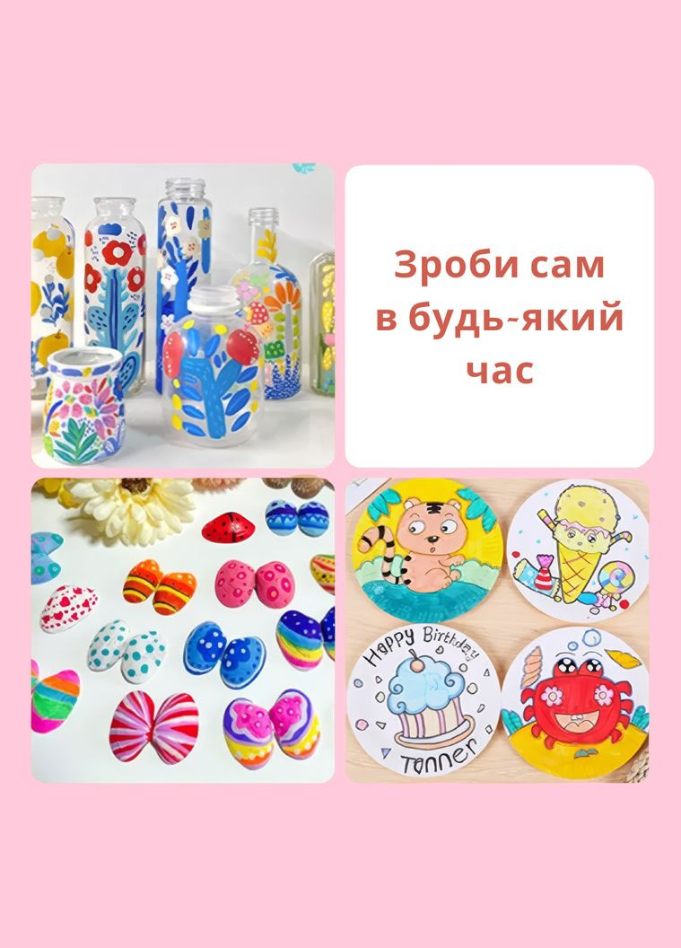 Двухсторонние акриловые маркеры, 24 шт. (48 цветов), универсальный набор для бумаги, стекла, дерева, ткани. No Brand (344573452)