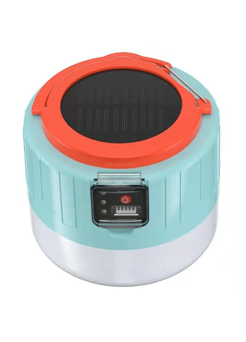 Кемпінговий туристичний похідний акумуляторний ліхтар лампа світильник із сонячною панеллю Power Bank пультом (478369-Prob Unbranded (304609868)