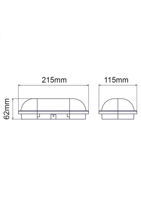 Світлодіодний світильник вологозахищений PALERMO-15 3CCT 15W IP54 білий з датчиком руху Horoz Electric (346089618)