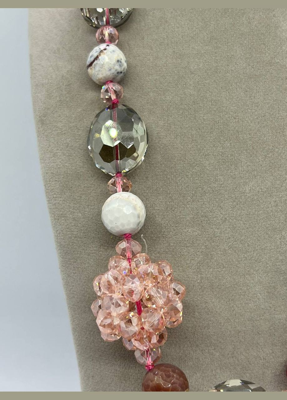 Бусы агат и чешское стекло 50 см No Brand (327273166)