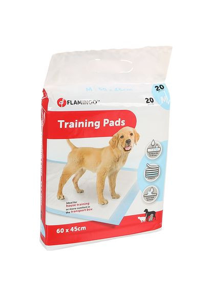 Пленка одноразовая для щенков Training Pads Puppy 60 x 45 см 20 шт (5415245147703) Flamingo (279566160)