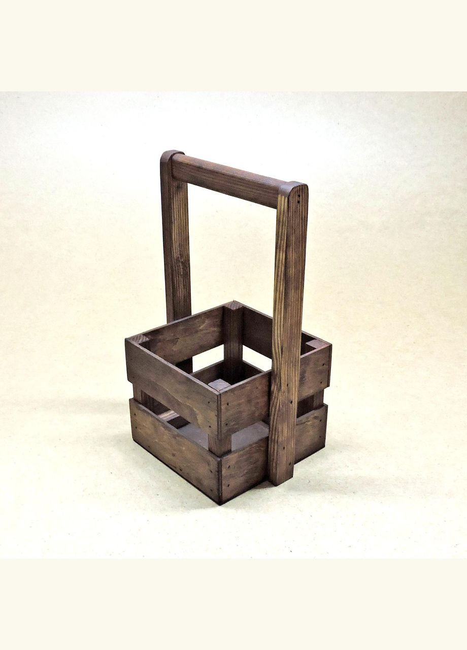 Подарочная корзинка из дерева Шервуд 15х15 мокко (ПДК-0021210) No Brand (328909736)