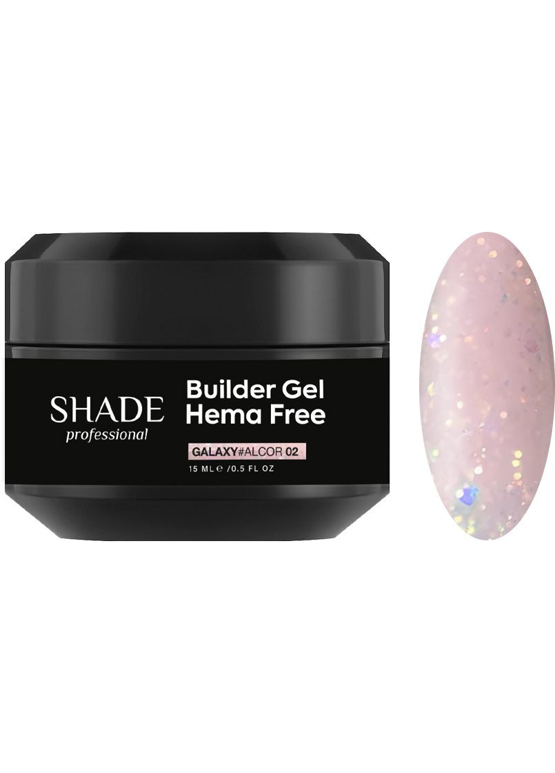 Биллдер гель HEMA FREE BUILDER GEL GALAXY ALCOR 02, 15 мл Shade (352185138)