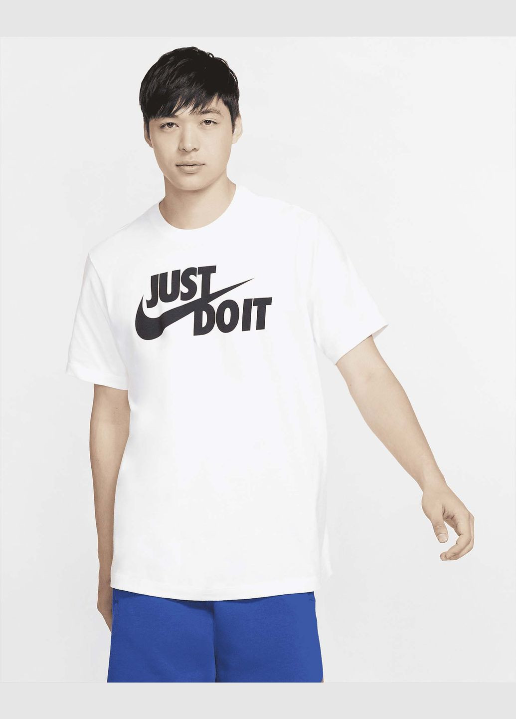 Біла футболка чоловіча tee just do it woosh ar5006-100 біла Nike