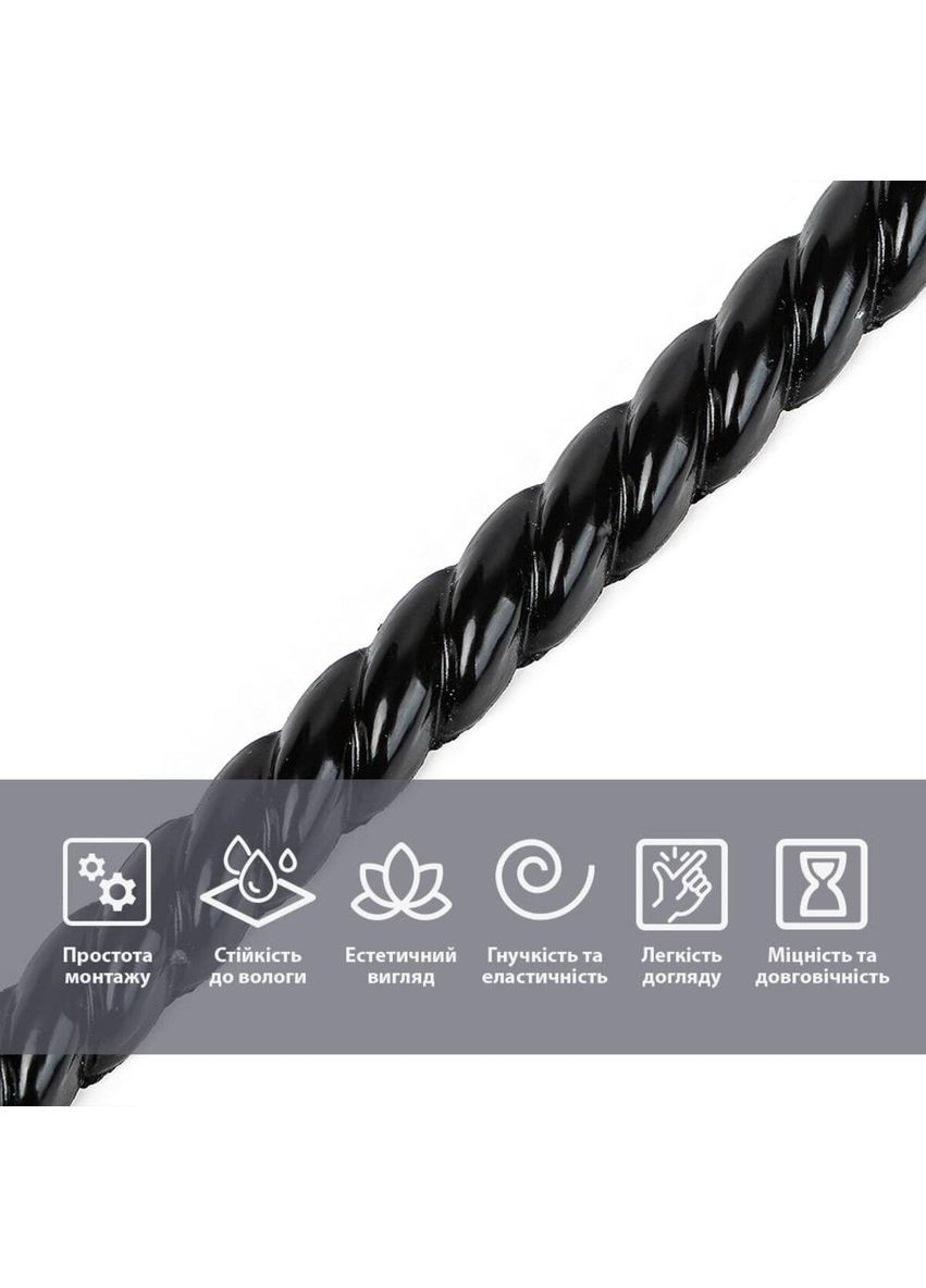 Молдинг 5000х10х7мм Чорний SW-00002682 Sticker Wall (354657401)