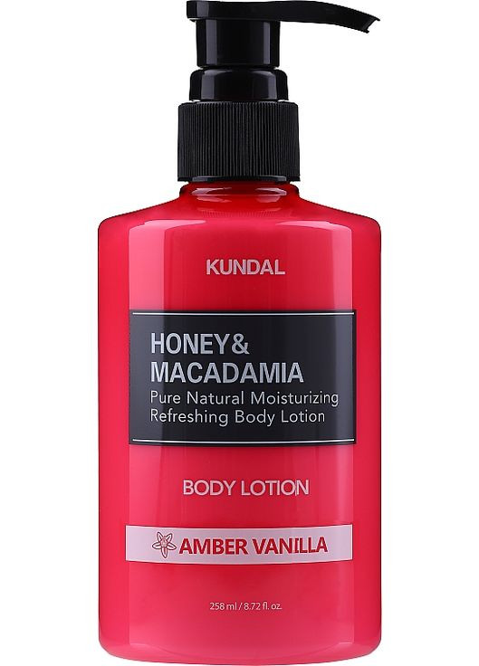 Лосьйон для тіла "Бурштинова ваніль" Honey & Macadamia Body Lotion Amber Vanilla 500ml (725134-56095) Kundal (368608626)
