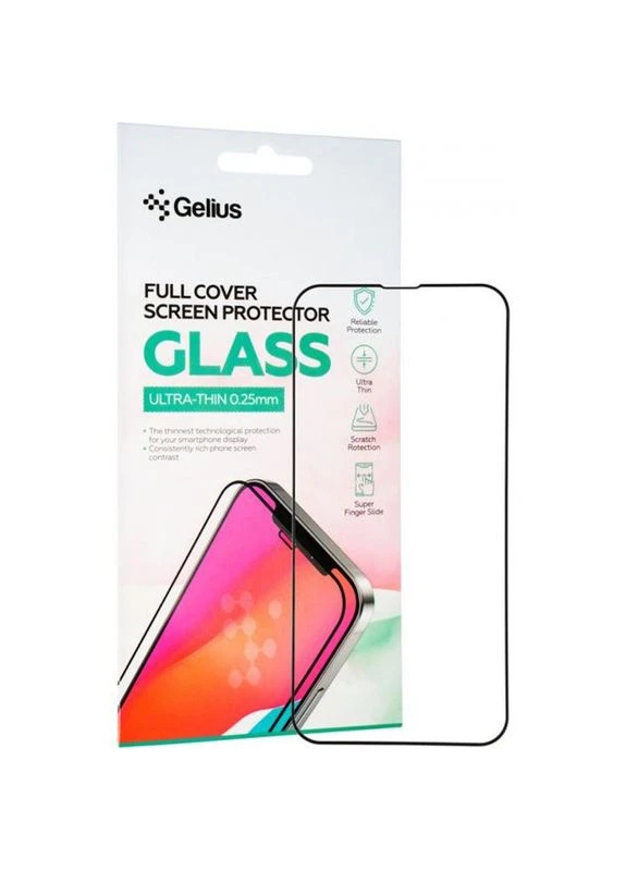 Защитное стекло Pro 3D для iPhone 13 Pro Max Black (88705) Gelius (323118618)