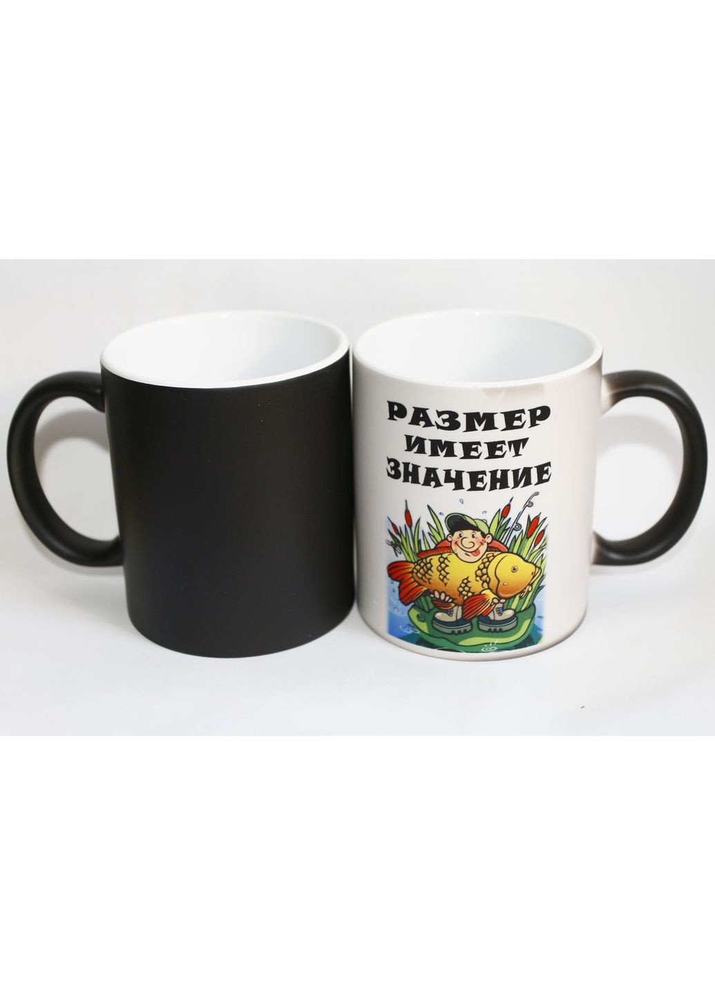 Кружка для рибалки - Розмір має значення, чашка про рибалку No Brand (302521823)