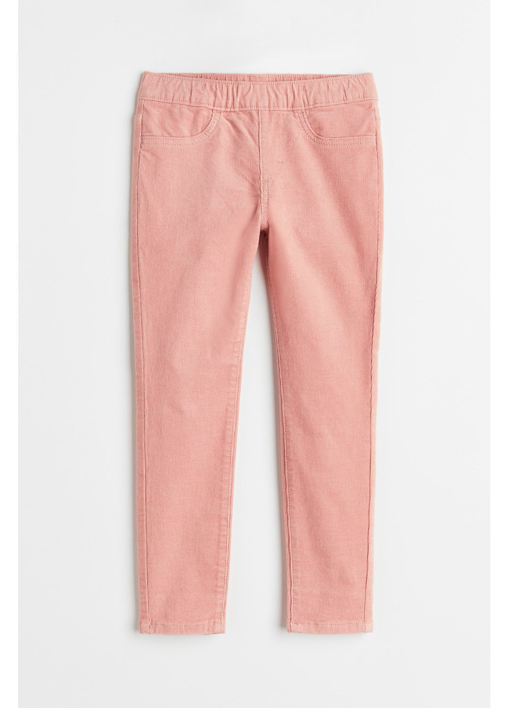 Персиковые демисезонные детские джегинсы для девочки персиковый (0180) H&M