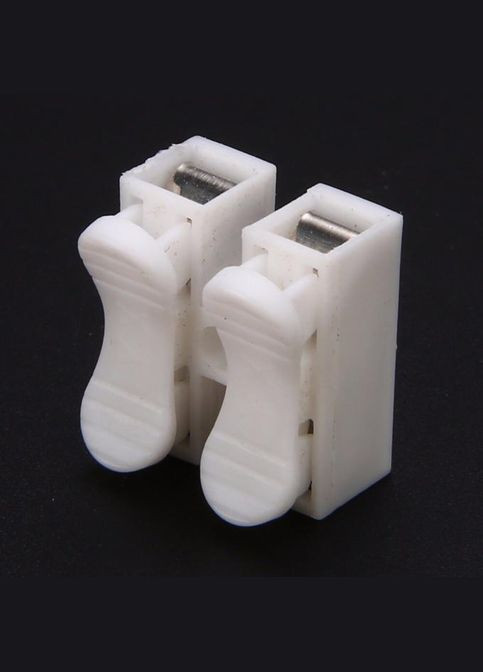 Набор соединителей для проволоки PW CH-2 клеммные колодки на два контакта 30 шт Белый (C051301-30) No Brand (349844691)