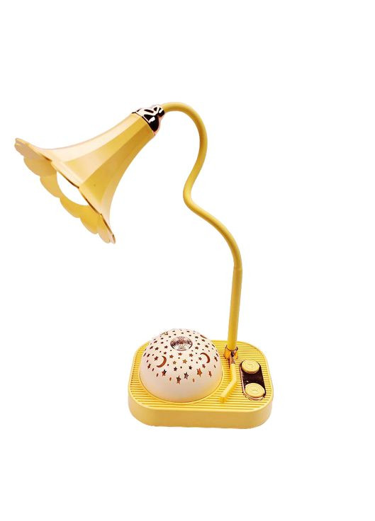 Детская настольная лампа-ночник Проекция звездного неба аккумуляторная, желтая Shenzhen UP180Y No Brand (339872439)