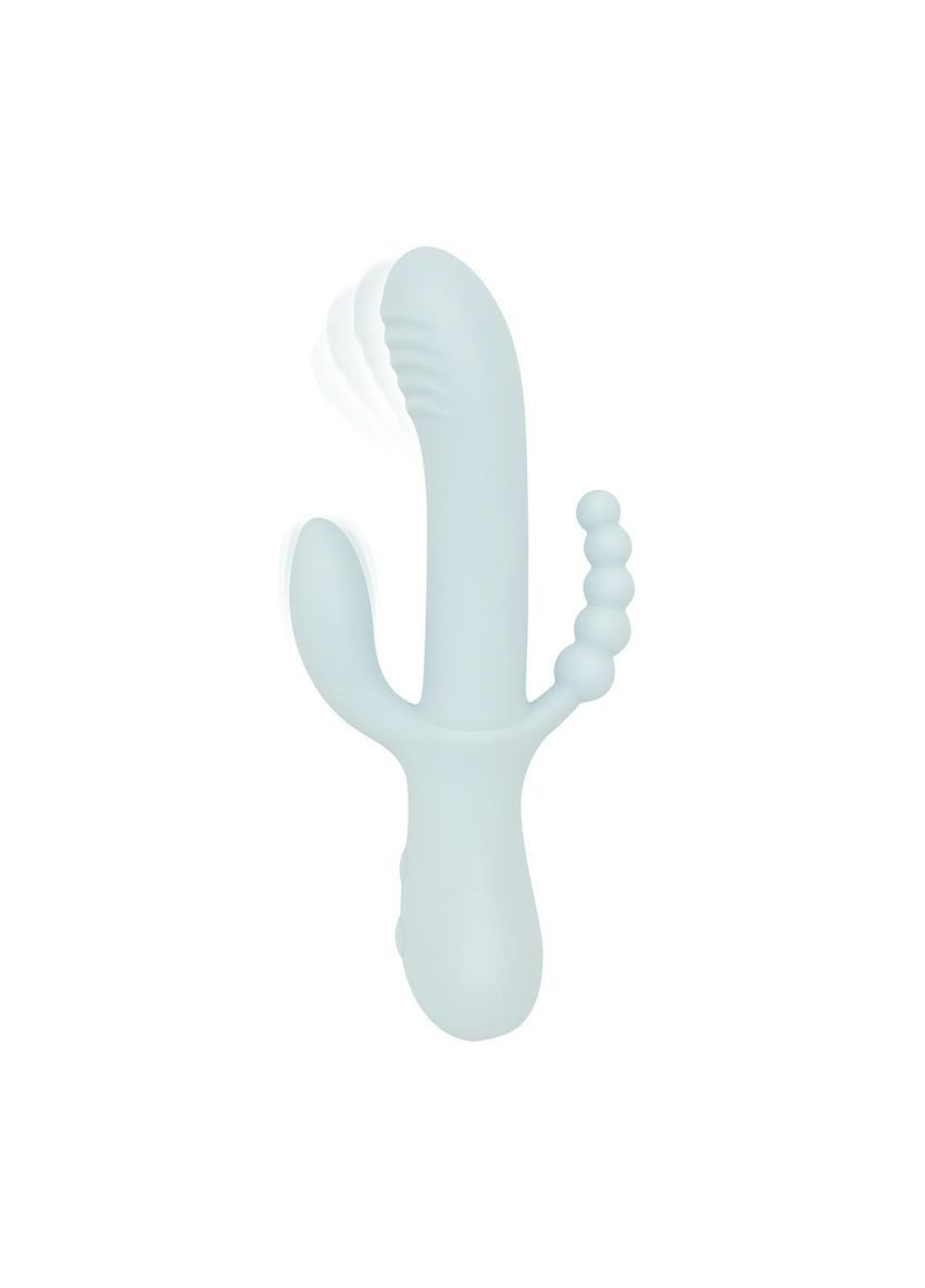 Вібратор-кролик Good Vibes Only — SAGE Triple Stimulation Vibe Soft Silicone — Blue No Brand (369636888)