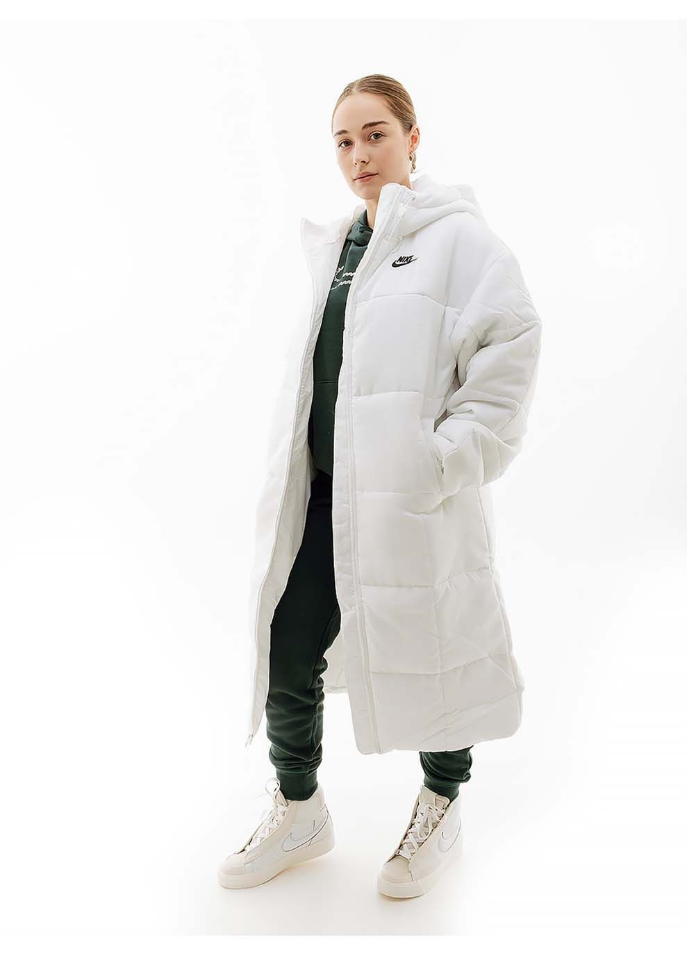 Белая демисезонная женская куртка clsc parka белый Nike